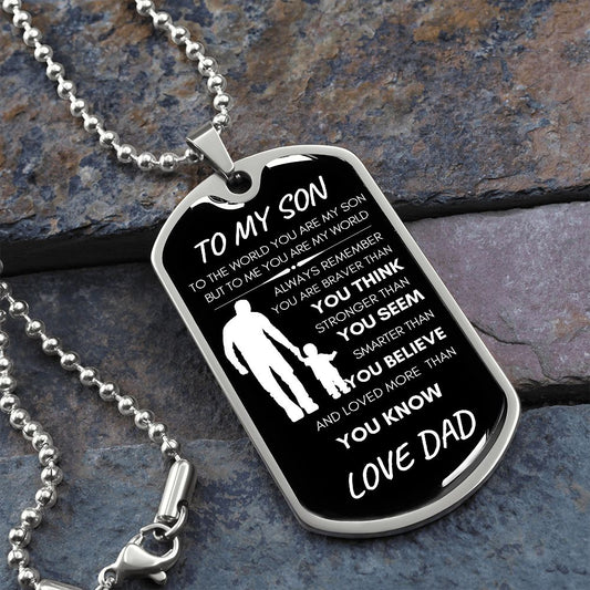 TO MY SON | FROM DAD | DOG TAG | #4