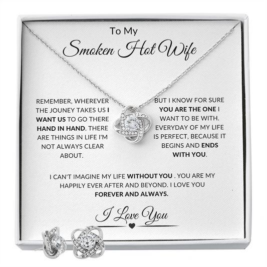 TO MY SMOKEN HOT WIFE | LOVE KNOT NECKLACE