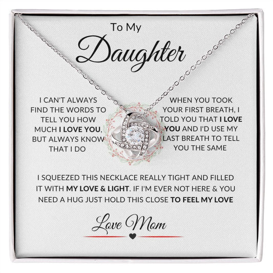 TO MY DAUGHTER | LOVE KNOT NECKLACE | W