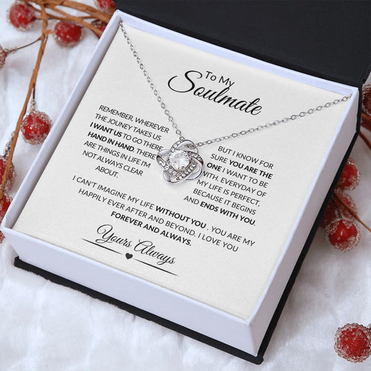TO MY SOULMATE  | LOVE KNOT NECKLACE